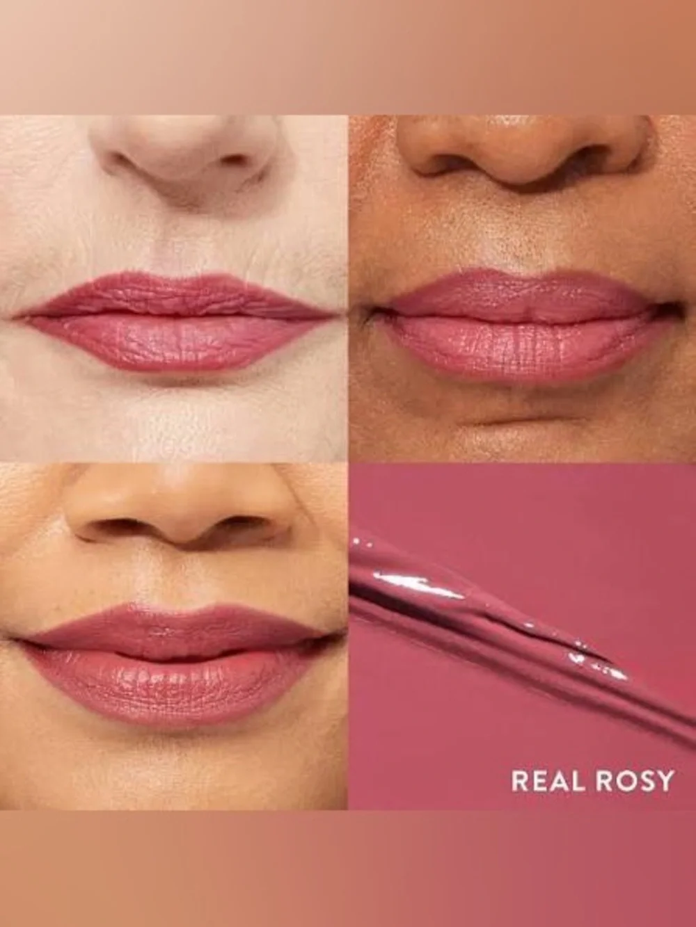 Laura Geller Modern Classic Cream Lipstick Real Rosy NIB Rose-Mauve Lipstick